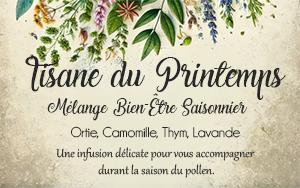 Etiquettes pour tisane du printemps taille sachet blog